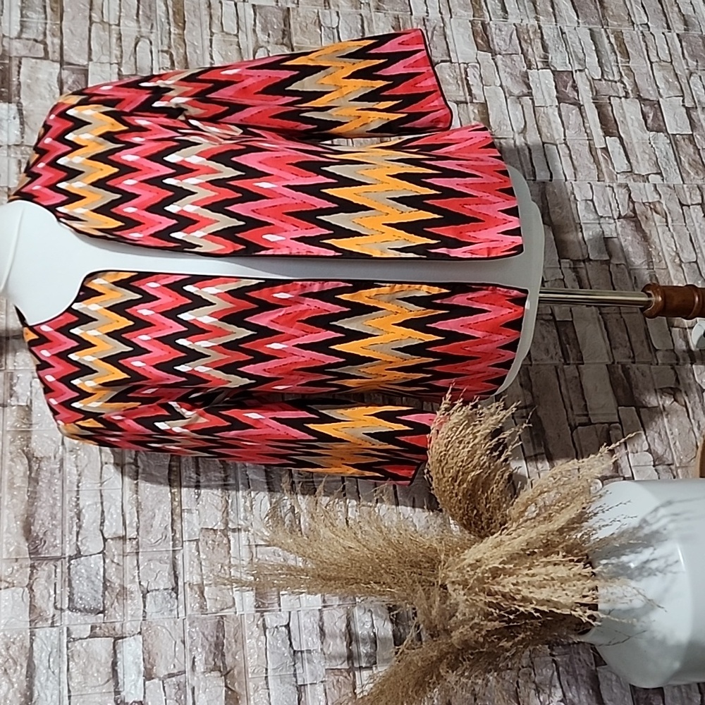 Trenz By Theresa Renz Blazer Chevron Patterned  Jacket
